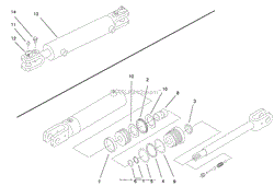 HYDRAULIC CYLINDER ASSEMBLY NO. 99-3278