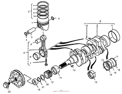 PISTON AND CRANKSHAFT ASSEMBLY