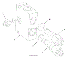 COUNTERBALANCE VALVE ASSEMBLY NO. 99-3040