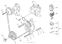 DYNAMO AND PULLEY ASSEMBLY