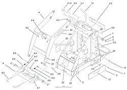 FRAME AND LOADER ARM ASSEMBLY