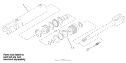 HYDRAULIC CYLINDER ASSEMBLY NO. 100-4163