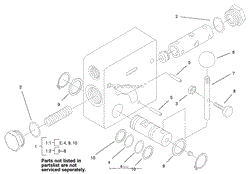 HYDRAULIC VALVE ASSEMBLY NO. 104-4221