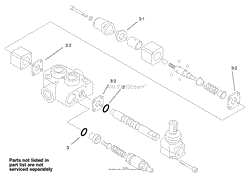 HYDRAULIC VALVE ASSEMBLY NO. 99-3077