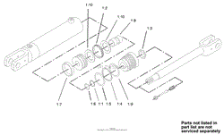 HYDRAULIC CYLINDER ASSEMBLY NO. 100-4163