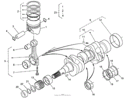 PISTON AND CRANKSHAFT ASSEMBLY