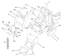 FRAME AND LOADER ARM ASSEMBLY