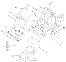 FRAME AND LOADER ARM ASSEMBLY