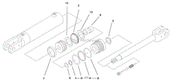 HYDRAULIC CYLINDER ASSEMBLY NO. 100-4163