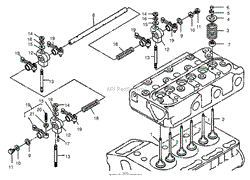 VALVE AND ROCKER ARM ASSEMBLY