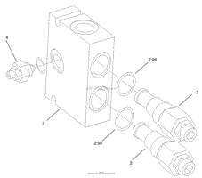 COUNTERBALANCE VALVE ASSEMBLY NO. 99-3040