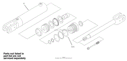 HYDRAULIC CYLINDER ASSEMBLY NO. 100-4163