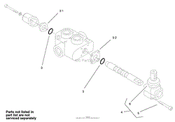 HYDRAULIC VALVE ASSEMBLY NO. 99-3072