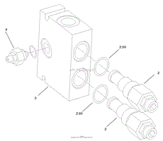 COUNTERBALANCE VALVE ASSEMBLY NO. 99-3040