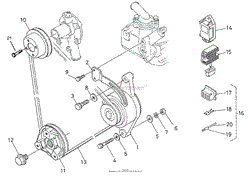 DYNAMO AND PULLEY ASSEMBLY