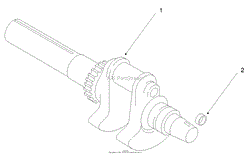 CRANKSHAFT-KOHLER CH22S 66560