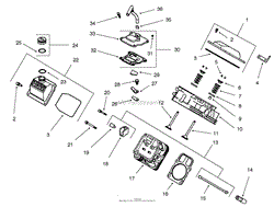 HEAD/VALVE/BREATHER-KOHLER CH22S 66560