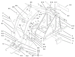 FRAME AND LOADER ARM ASSEMBLY