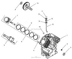 CRANKCASE ASSEMBLY (GROUP 2) ENGINE: KOHLER CH22S PS-66559