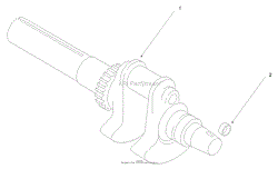 CRANKSHAFT ASSEMBLY (GROUP 1) ENGINE: KOHLER CH22S PS-66559