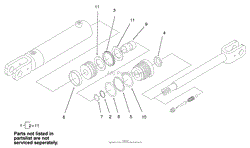 HYDRAULIC CYLINDER ASSEMBLY NO. 99-3051