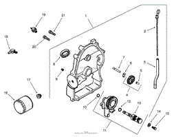 OIL PAN/LUBRICATION ASSEMBLY (GROUP 3) ENGINE: KOHLER CH22S PS-66559