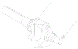 GROUP 1-CRANKSHAFT ASSEMBLY KOHLER CH22S-66559