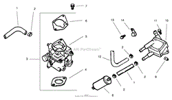 GROUP 8-FUEL SYSTEM ASSEMBLY KOHLER CH22S-66559