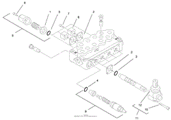 HYDRAULIC VALVE ASSEMBLY NO. 99-3070