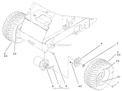 WHEEL AND MOTOR ASSEMBLY