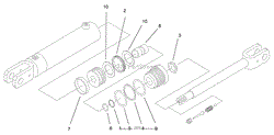 HYDRAULIC CYLINDER ASSEMBLY NO. 100-4163