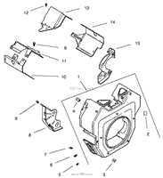 BLOWER HOUSING AND BAFFLE (CH20S 64656 KOHLER)