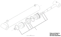 HYDRAULIC CYLINDER ASSEMBLY NO. 99-6162