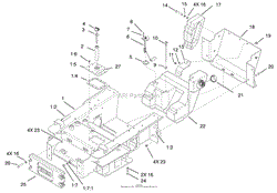 MAIN FRAME AND FUEL TANK ASSEMBLY