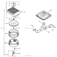 AIR INTAKE/FILTRATION ASSEMBLY KOHLER CH20S-64656