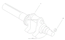 CRANKSHAFT ASSEMBLY KOHLER CH20S-64656