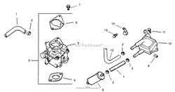 FUEL SYSTEM ASSEMBLY KOHLER CH20S-64656