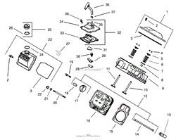 HEAD/VALVE/BREATHER ASSEMBLY KOHLER CH20S-64656