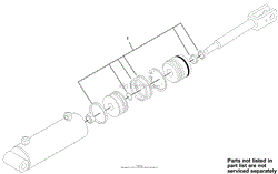 HYDRAULIC CYLINDER ASSEMBLY NO. 105-8370