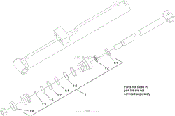 RIGHT HAND HYDRAULIC LIFT CYLINDER ASSEMBLY NO. 104-6269