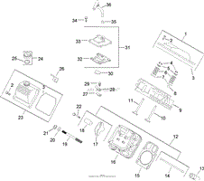 HEAD, VALVE AND BREATHER ASSEMBLY KOHLER CH20S 64725