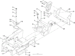 MAIN FRAME AND FUEL TANK ASSEMBLY