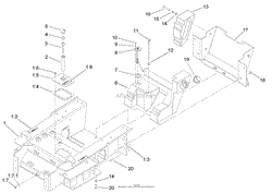 MAIN FRAME AND FUEL TANK ASSEMBLY