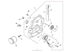 OIL PAN AND LUBRICATION ASSEMBLY KOHLER CH20S-64762