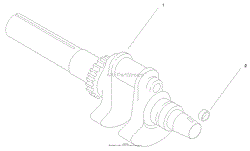 GROUP 1-CRANKSHAFT (CH20S 64637 KOHLER)