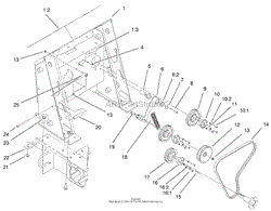 LOADER TOWER AND DRIVE ASSEMBLY