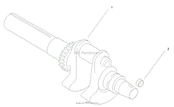 GROUP 1-CRANKSHAFT (CH20S 64637 KOHLER)