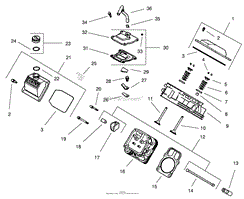 GROUP 4-HEAD/VALVE/BREATHER (CH20S 64637 KOHLER)