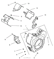 BLOWER HOUSING &amp; BAFFLES (CH20S 64637 KOHLER)