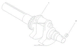 CRANKSHAFT (CH20S 64637 KOHLER)